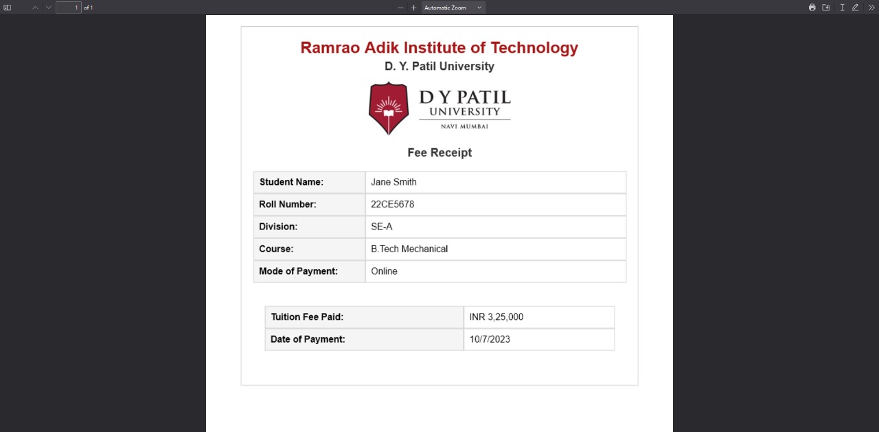 Fee Payment System screenshot 5
